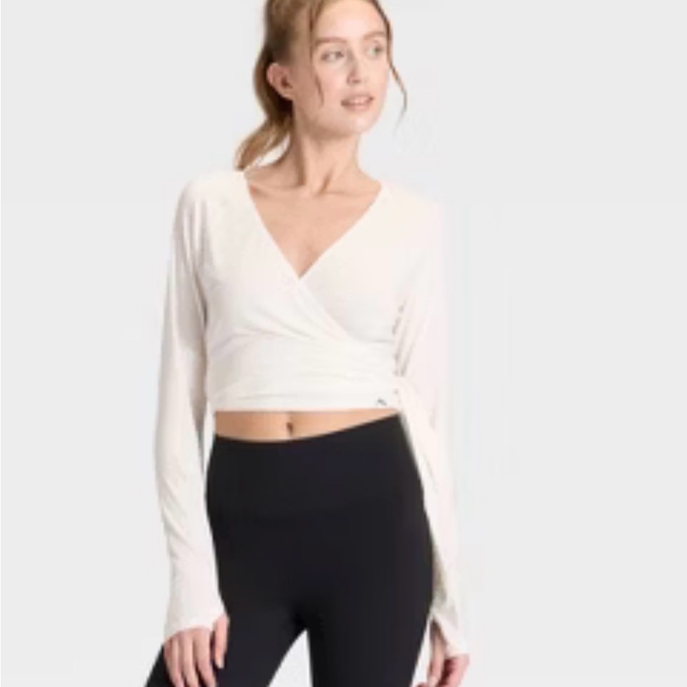 Target White Wrap Top